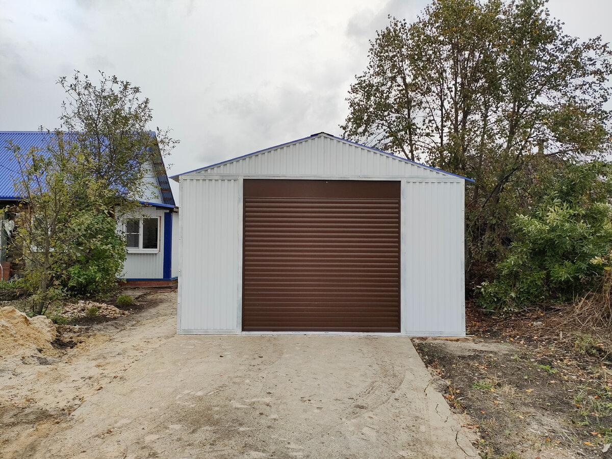 Крышу гаража на фото не видно :))