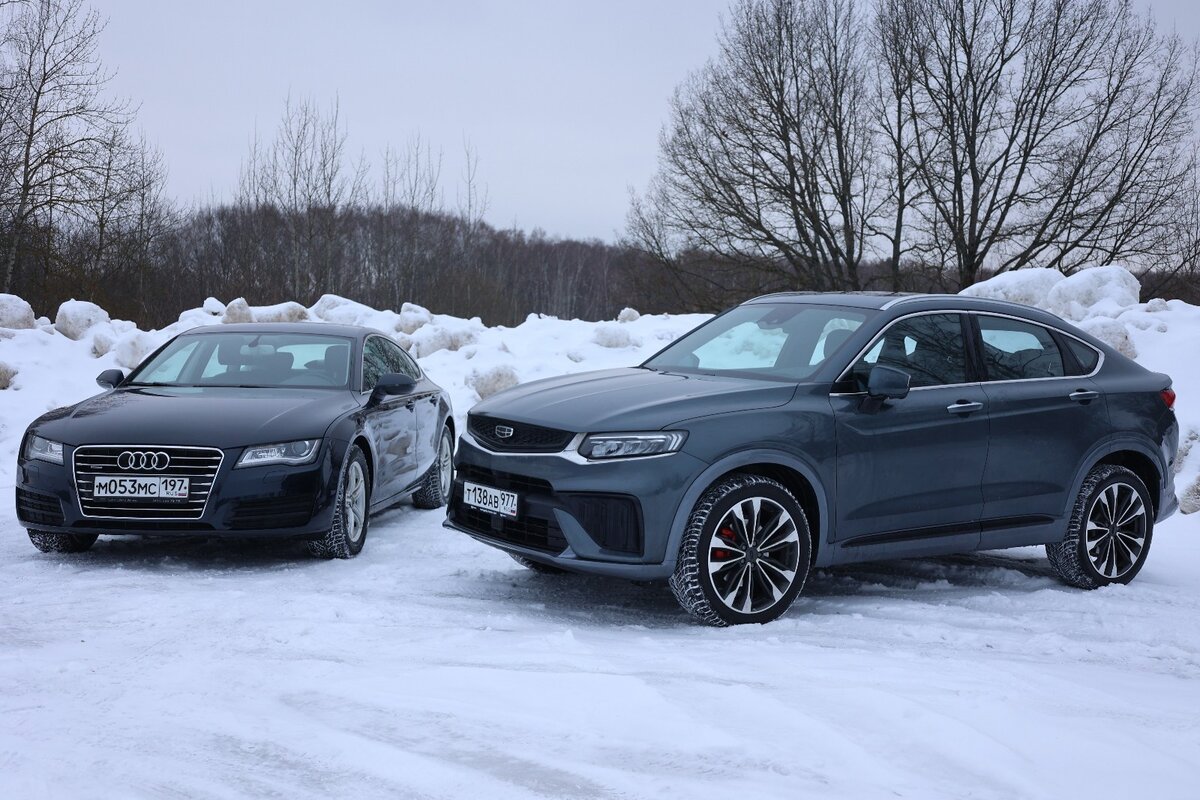 Audi A7 2011 против Geely Tugella 2022