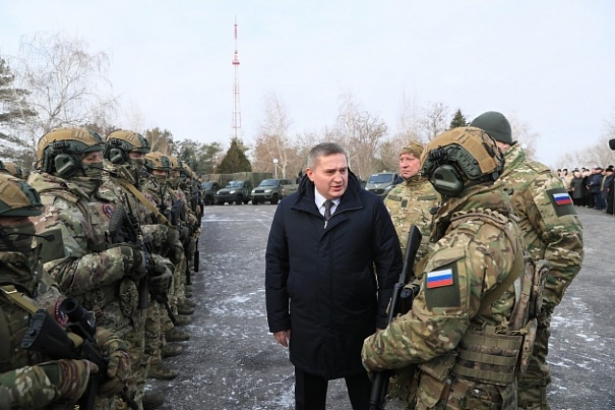    В Волгограде проводили в зону СВО добровольцев из «Сталинграда»