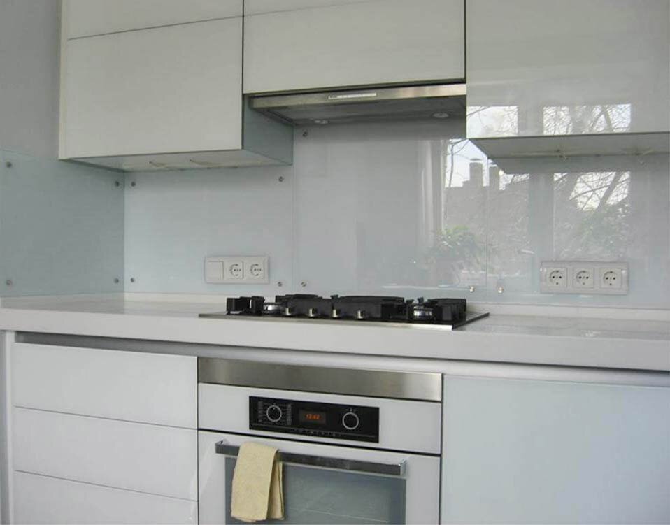 Прозрачное выбеленное стекло без фотопечати