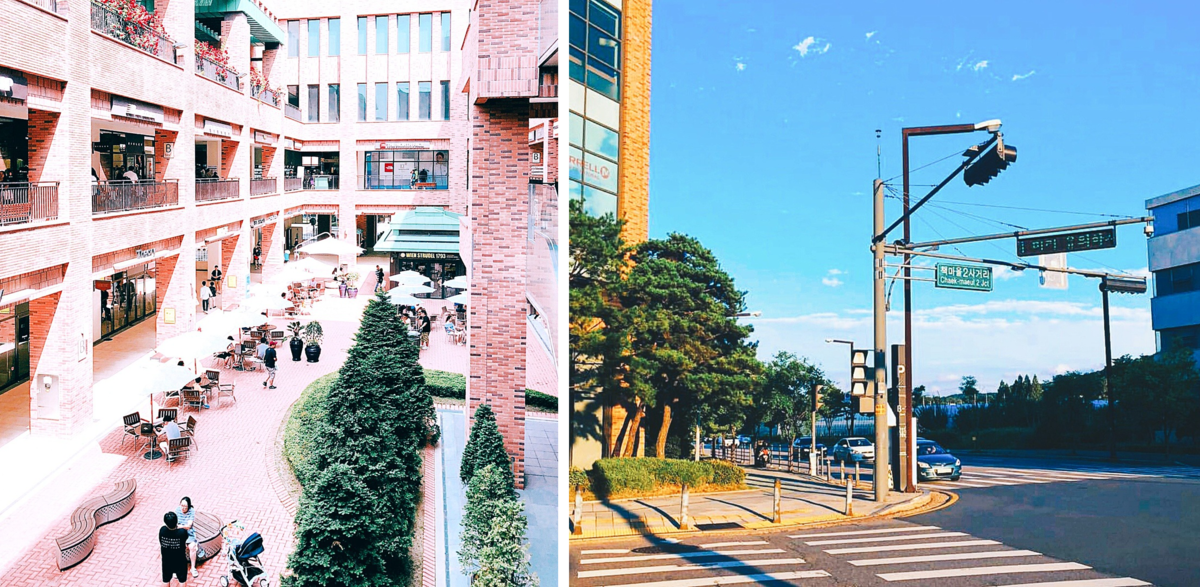 Аутлет изнутри и его окрестности - он на самом деле как небольшой городок. / фото автора