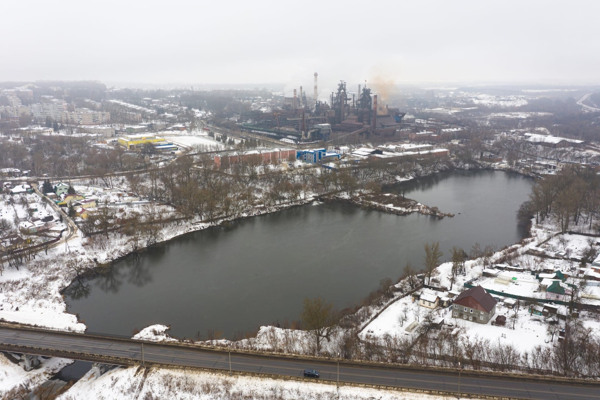 Вид на водоём.