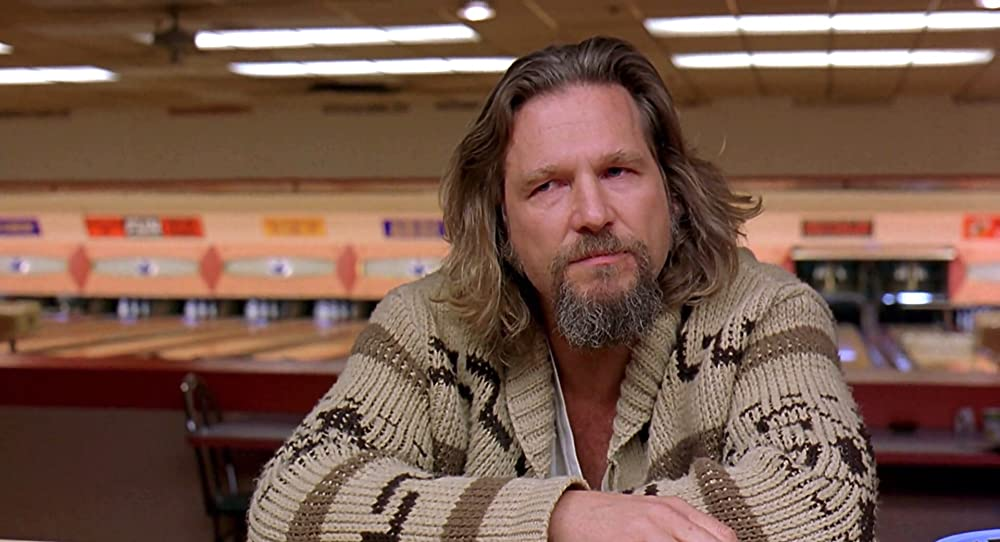 Кадр из фильма The Big Lebowski. Режиссеры: Джоэл Коэн, Итан Коэн. Оператор: Роджер Дикинс. Производство: PolyGram Filmed Entertainment, Working Title Films. Показ в России: Каравелла DDC