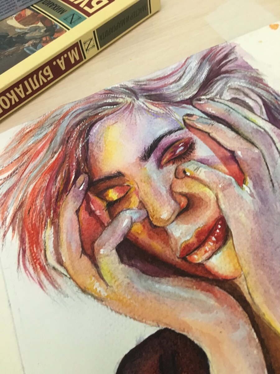 "Маргарита" Акварель. Работа автора 