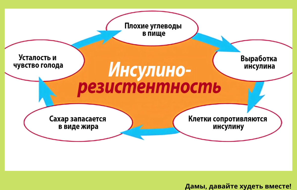 Схема питания при инсулинорезистентности