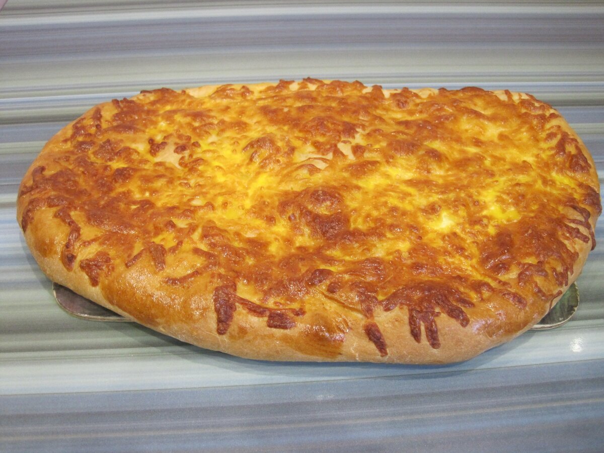 Открытый сырный пирог. Фото автора