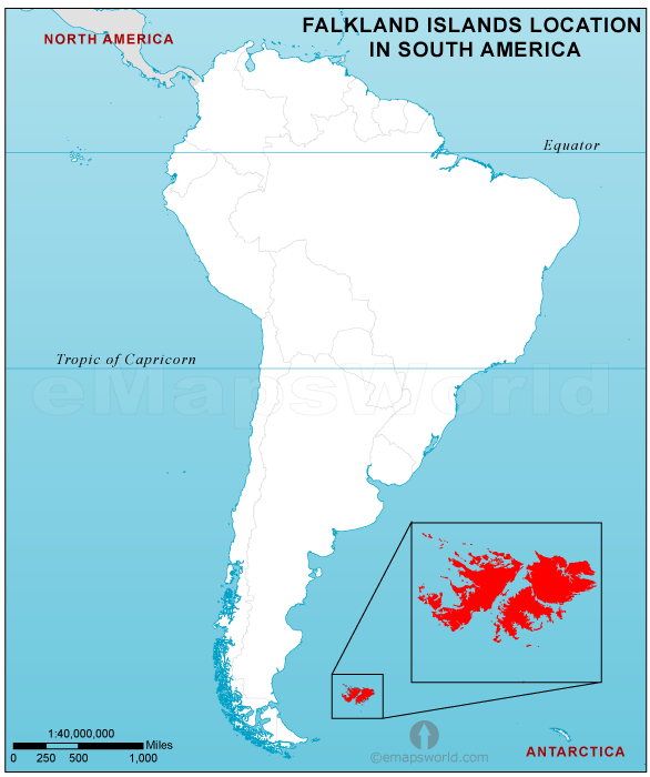Фолклендские острова карта