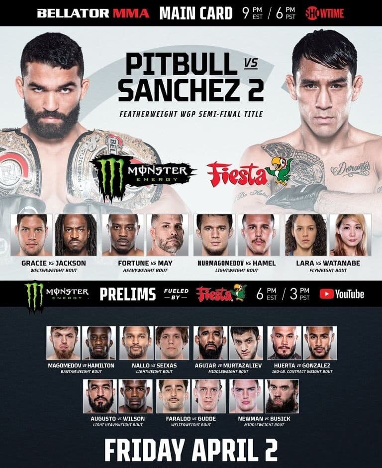 Прямая трансляция Bellator 255 Фрейре vs Санчес 2