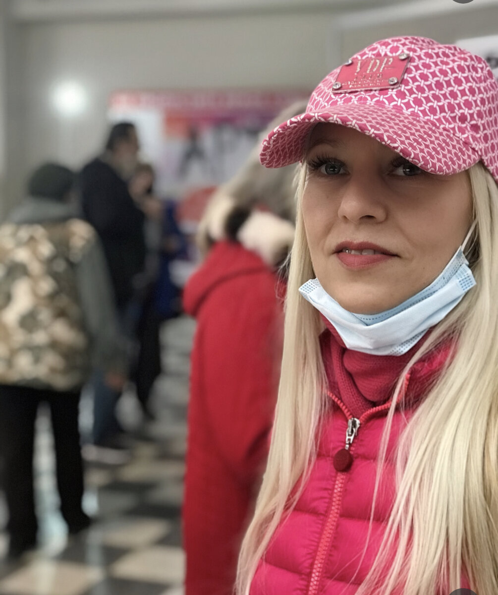 На выставке 