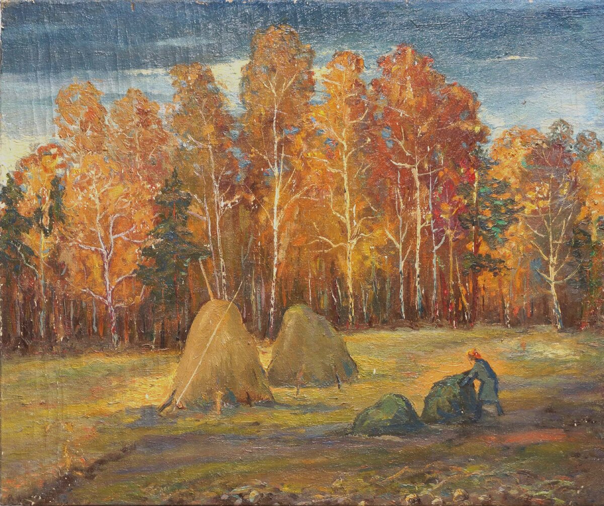  Александр Карагяур На покосе 55х65 хм  