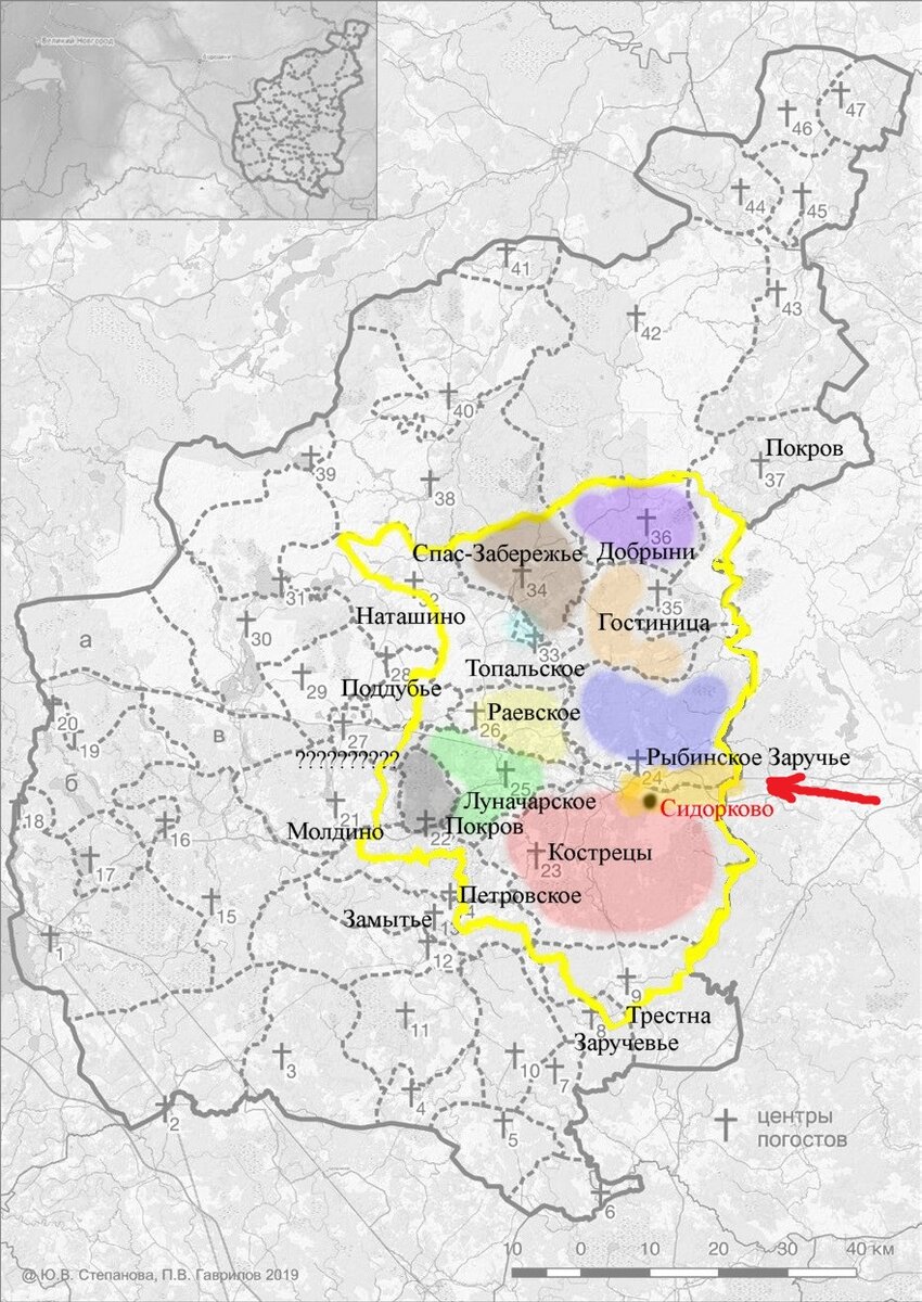 Гжатская слободка (указано стрелкой)