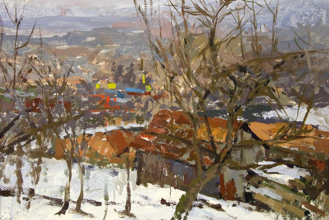 Фотография картины И. Чируна "Весна. Яхромские дали" (из открытых источников)