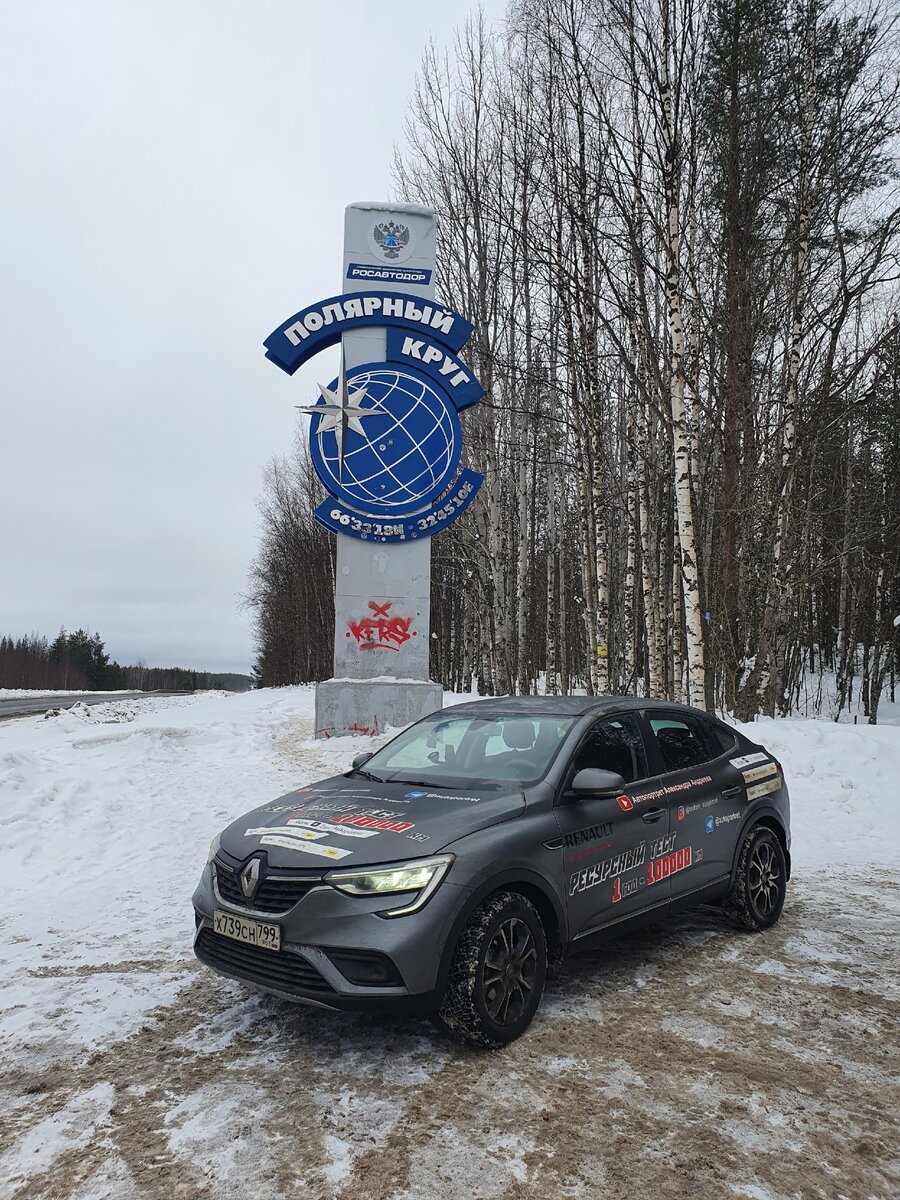 Тестовая Renault Arkana пересекает Полярный круг