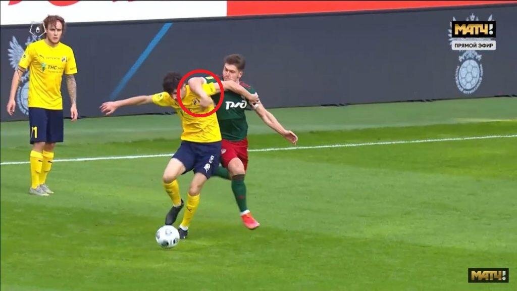 Скриншот с трансляции matchtv.ru