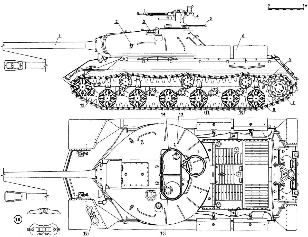 Танк ис 2 чертеж