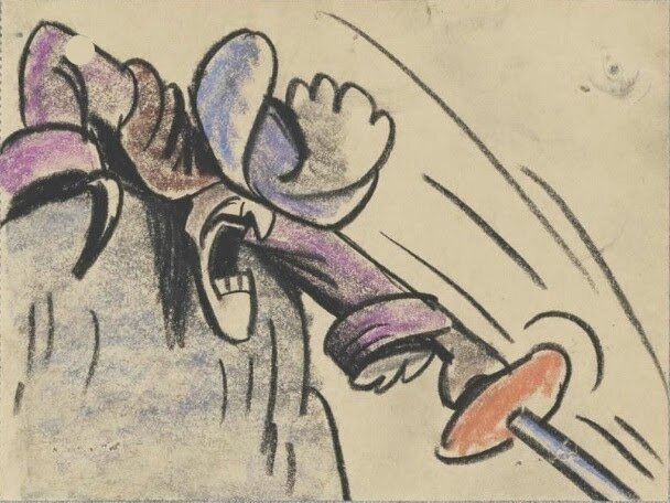 Раскадровка для мультфильма "Питер Пэн" 