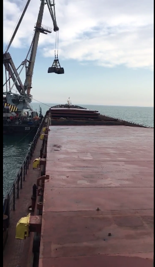 "Волго-Дон 5043". Порт Кавказ, апрель 2021г. Фото Радик Ханбиков, Самарский филиал ВГУВТ