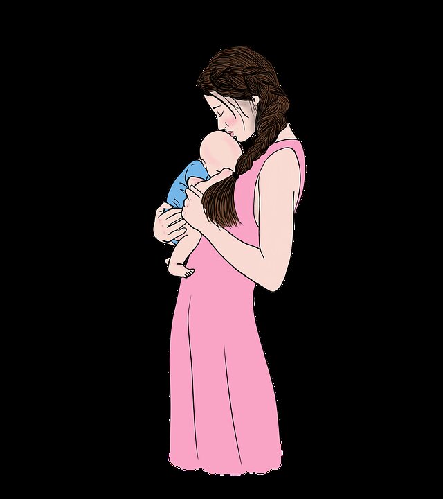 Картинка с https://pixabay.com/illustrations/mother-newborn-child-baby-family-4359044/