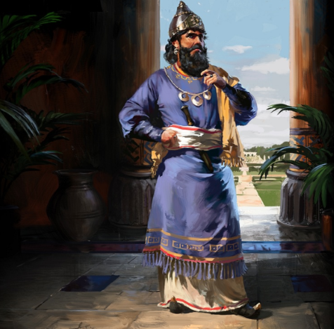 Царь Вавилона Навуходоносор II (годы правления 605/604-562 гг. до н. э.),  Изображение предоставлено Mohawk Games