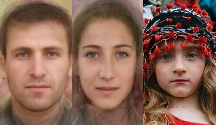 Антропологический тип курдов. Он поразительно похож на европейские. А может, они и есть европейцы? (ру след.ру\википедия)