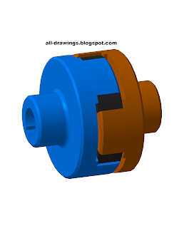 3D модель и чертежи муфты