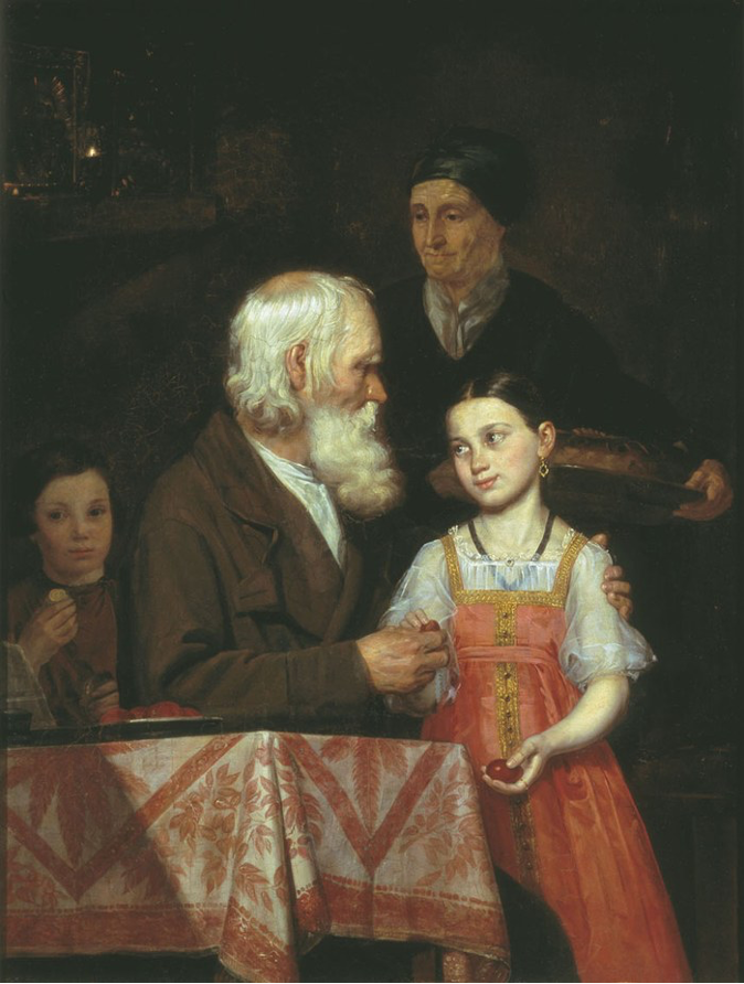 Пасха. М. А. Мохов. 1842 г. Холст, масло. 146,3 x 112,3. Государственная Третьяковская галерея