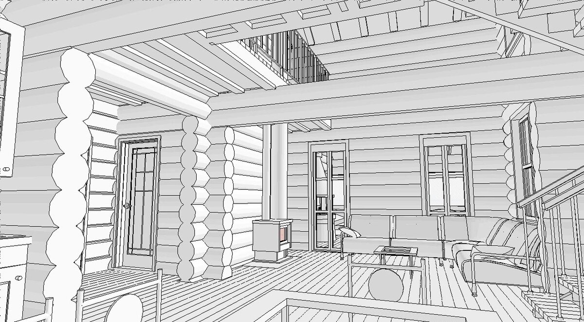 Объединение столовой и гостиной в одном пространстве, особенно с использованием «второго света» над гостиной, позволяет получить просторное, высокое помещение