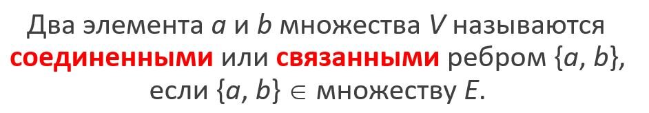 Обозначение соединённых вершин