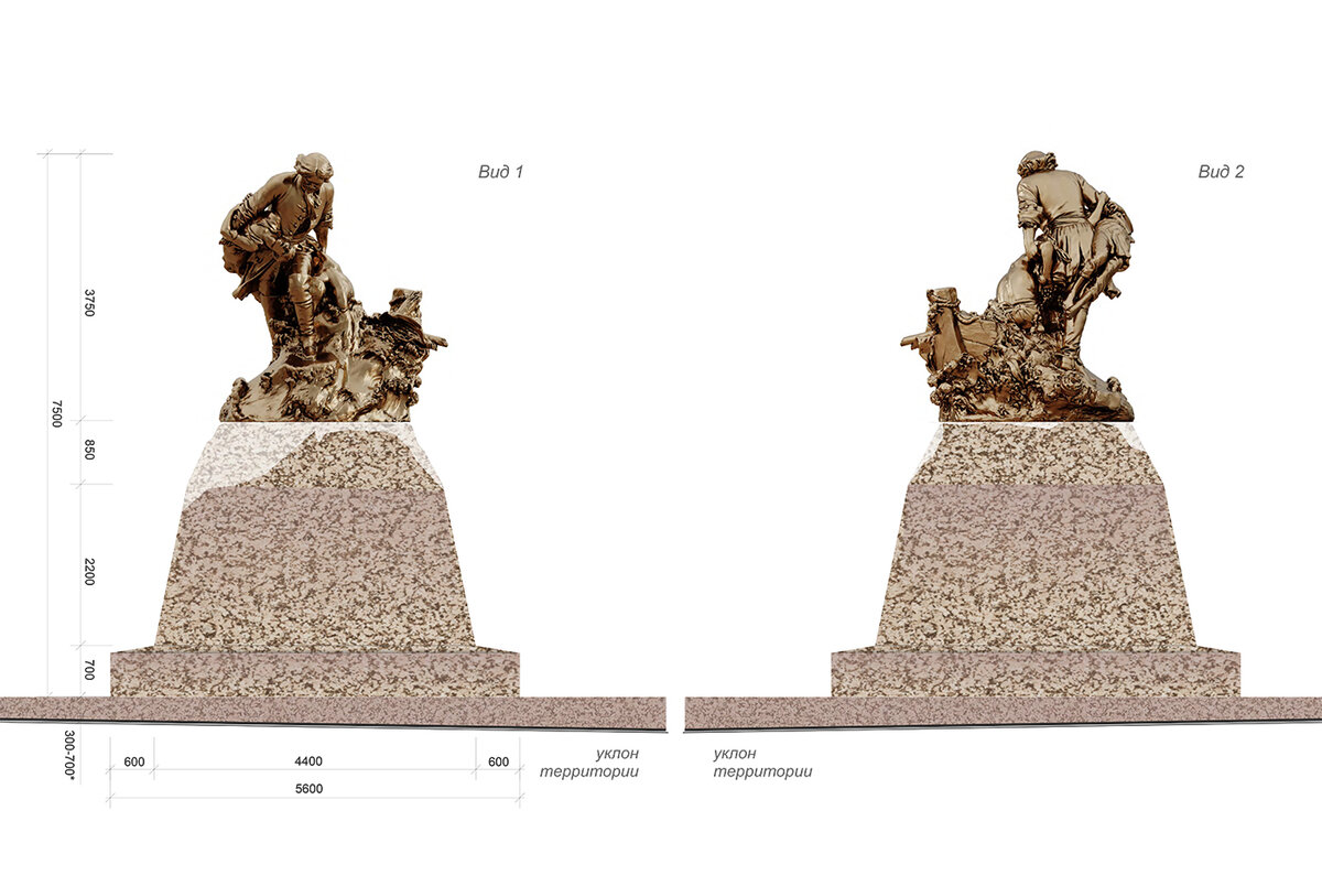 Памятник петру 1 проект