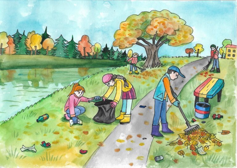 Рисунок Сталевой Марьяны из Архангельской области (конкурс прошлого года) / СИБУР