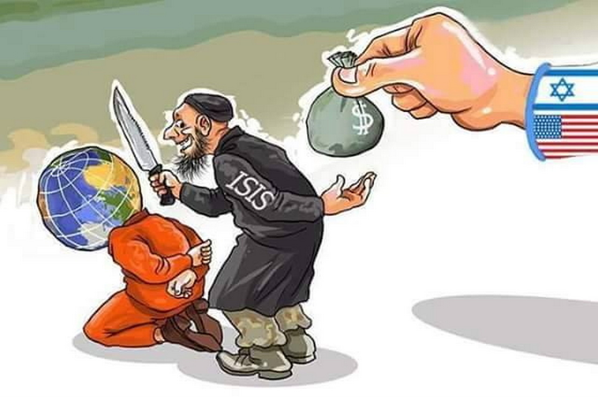 Спонсор мир. Экстремизм карикатура.