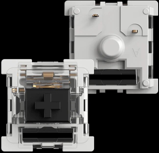 Фотография переключателя/свитча Gateron Black снизу и сверху