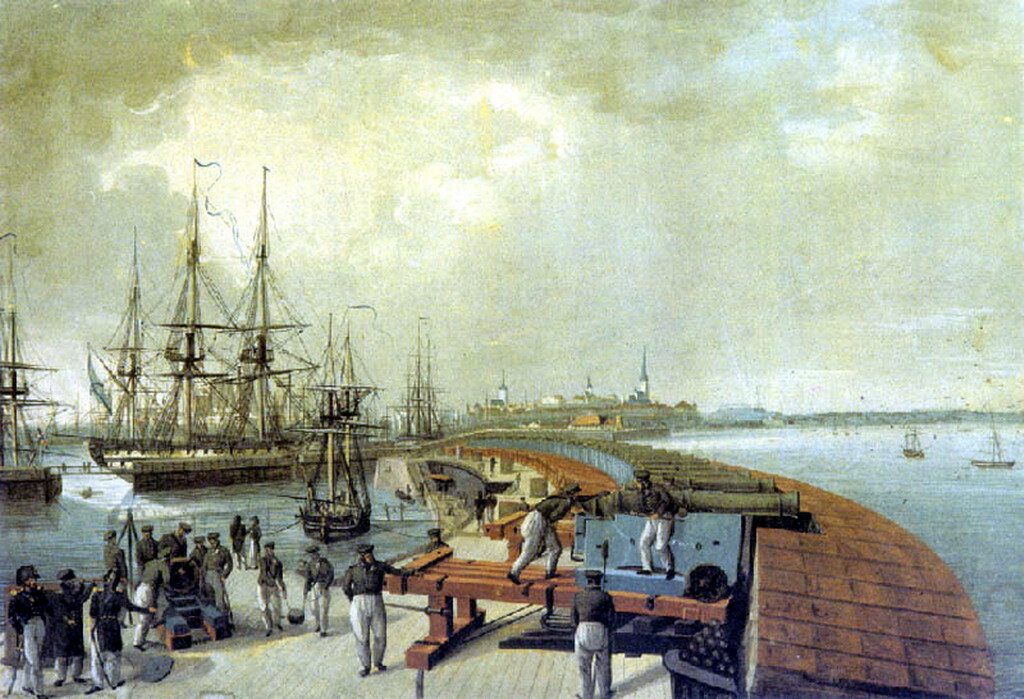 Порт г. Ревеля в XIX веке 