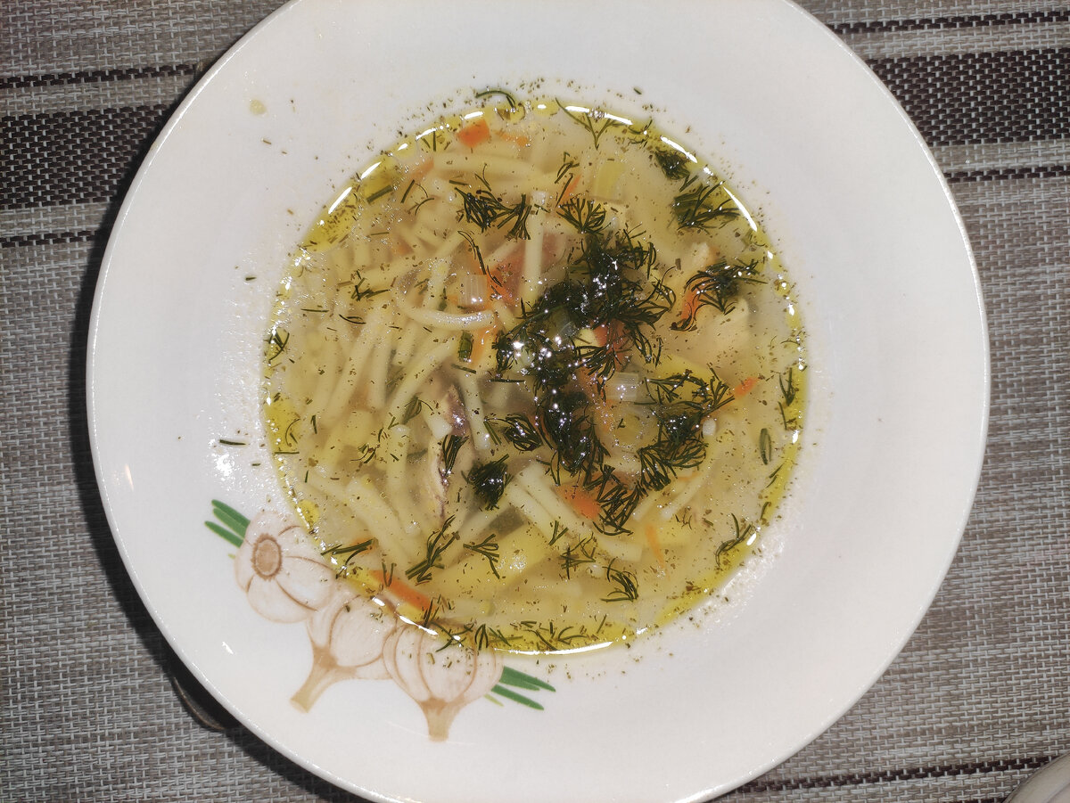 Суп из покупной куриной грудки. 
