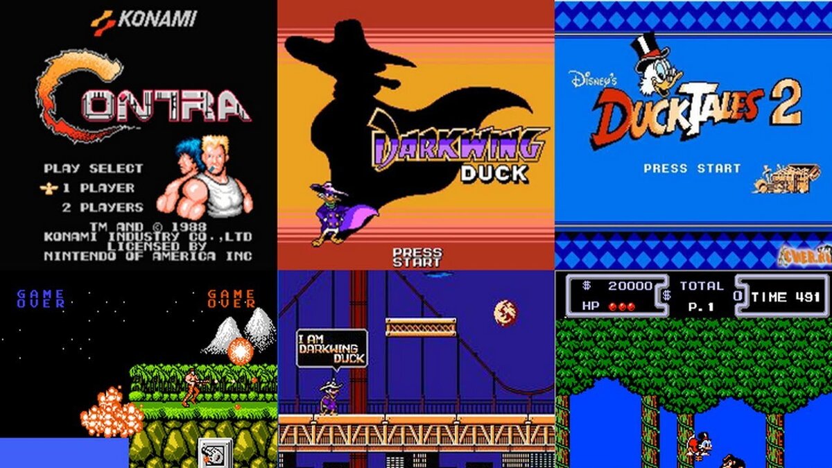 А вы играли в Contra, Darkwing Duck и DuckTales 2