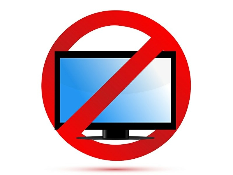 Отключи просмотр телевизора. Запрет телевизора. Перечеркнутый телевизор. Нет телевизору. Телевизор выключенный.
