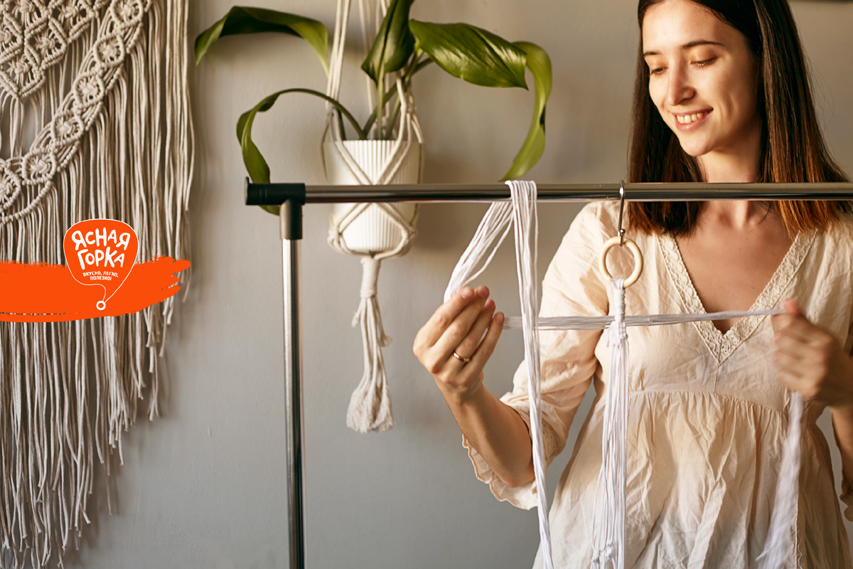 кашпо из джута своими руками