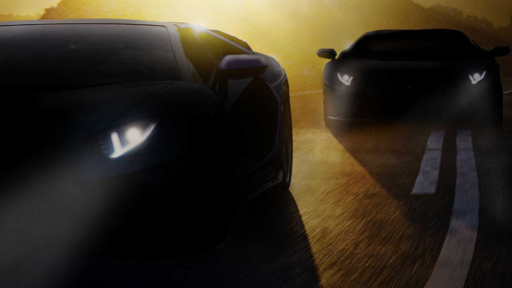 Тизер новой версии Lamborghini Aventador