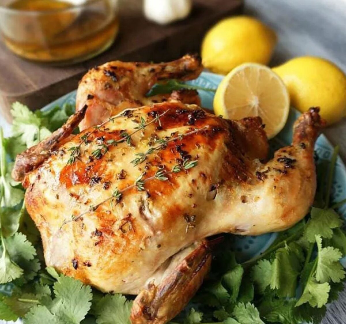 Вкусная курица в духовке целиком рецепт с фото
