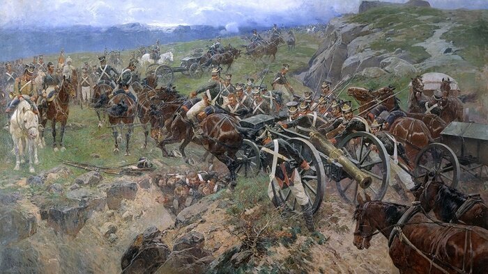 "Живой мост" Франц Алексеевич Рубо. Фото из открытых источников.