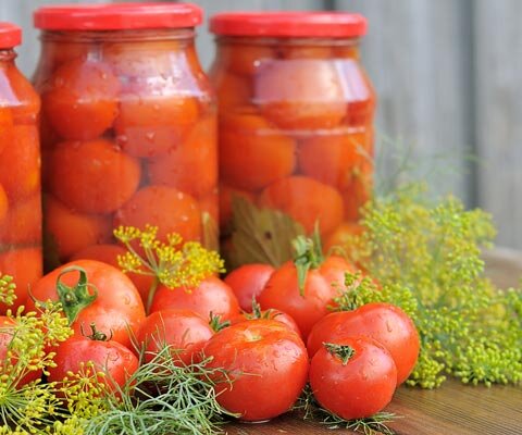 Салат из помидоров в банках – пошаговый рецепт приготовления с фото