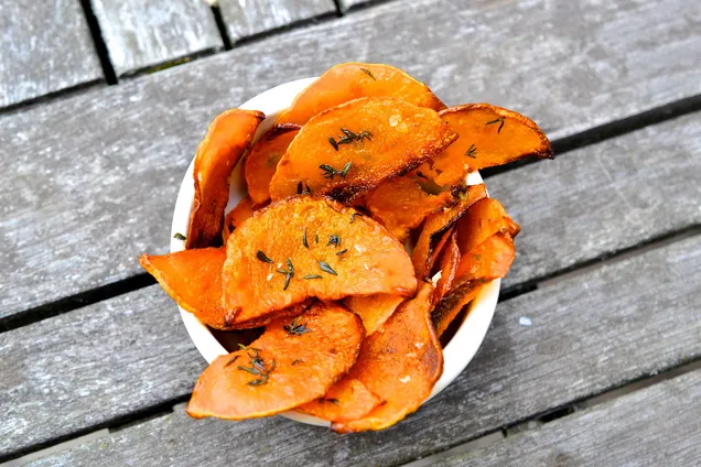 Морковные чипсы 