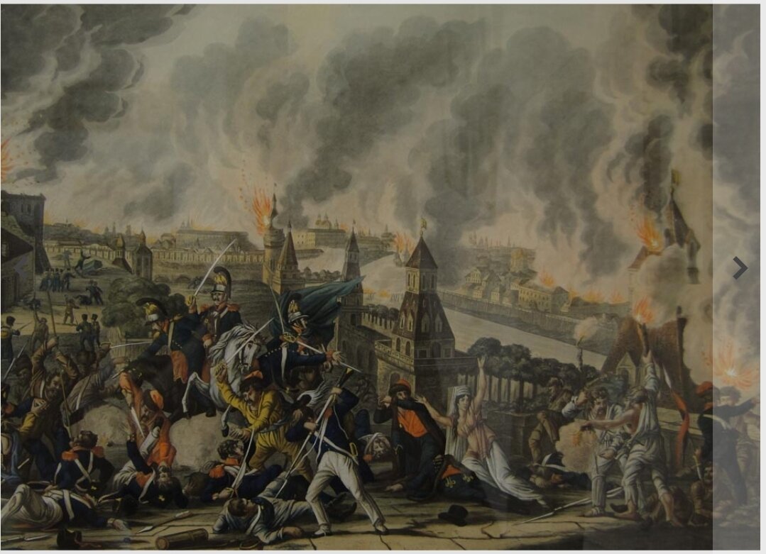 Пожар в москве 1812 картина