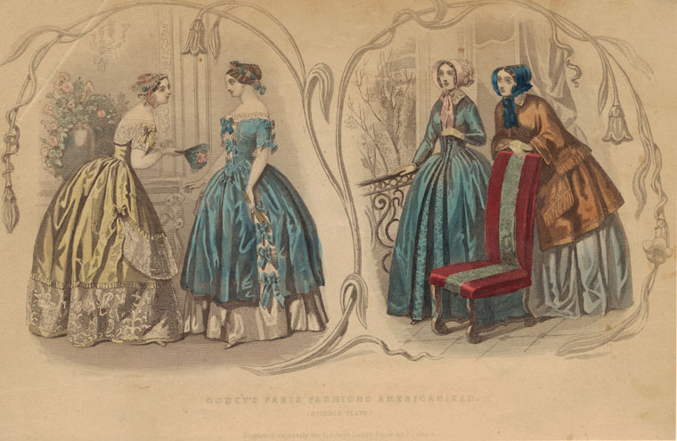 Иллюстрация из Godey's Lady's Book, 1849.