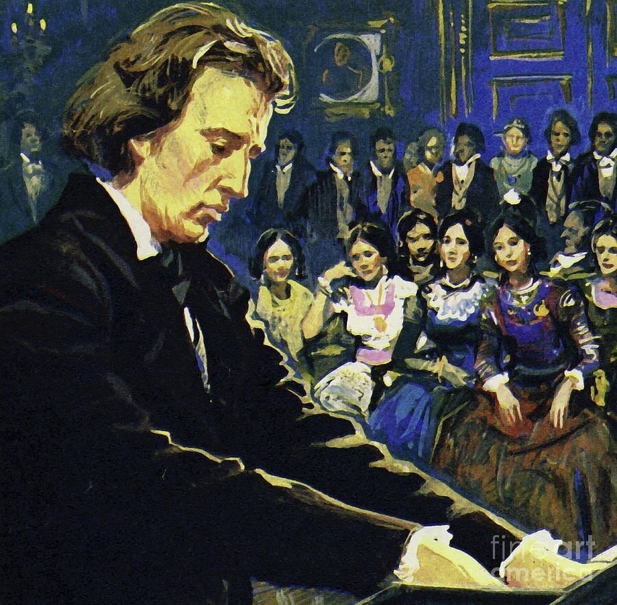 Шопен на салонном фортепианном концерте.