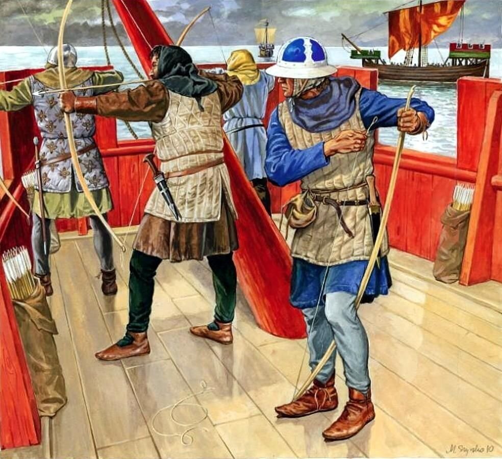 Лучники на корабле. Художник: Marek Szyszko