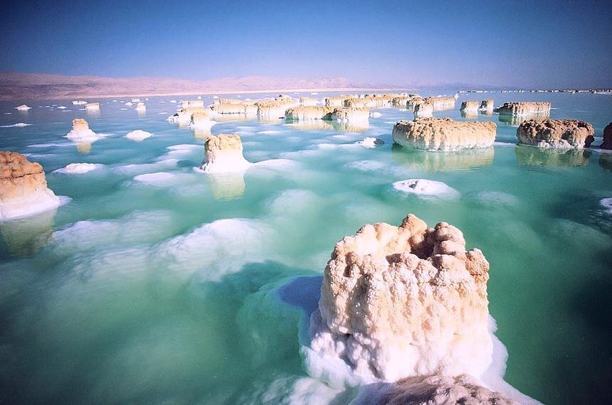 Соляные камеи на Мёртвом море