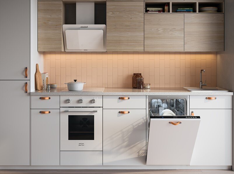 Духовой шкаф KRONA BREVE (ширина 45 см), посудомоечная машина KRONA KASKATA (ширина 45 см),  варочная плита KRONA INIZIO (ширина 45 см)