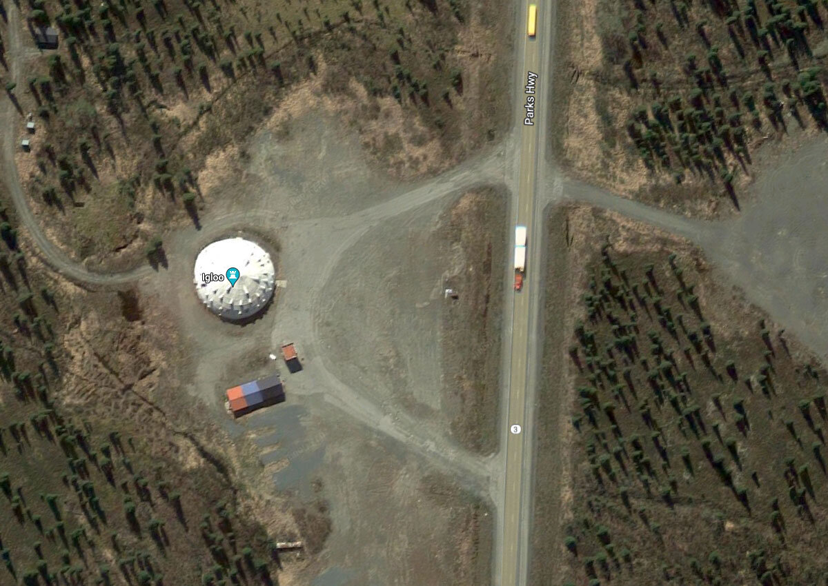 Вид на Igloo на Google Maps