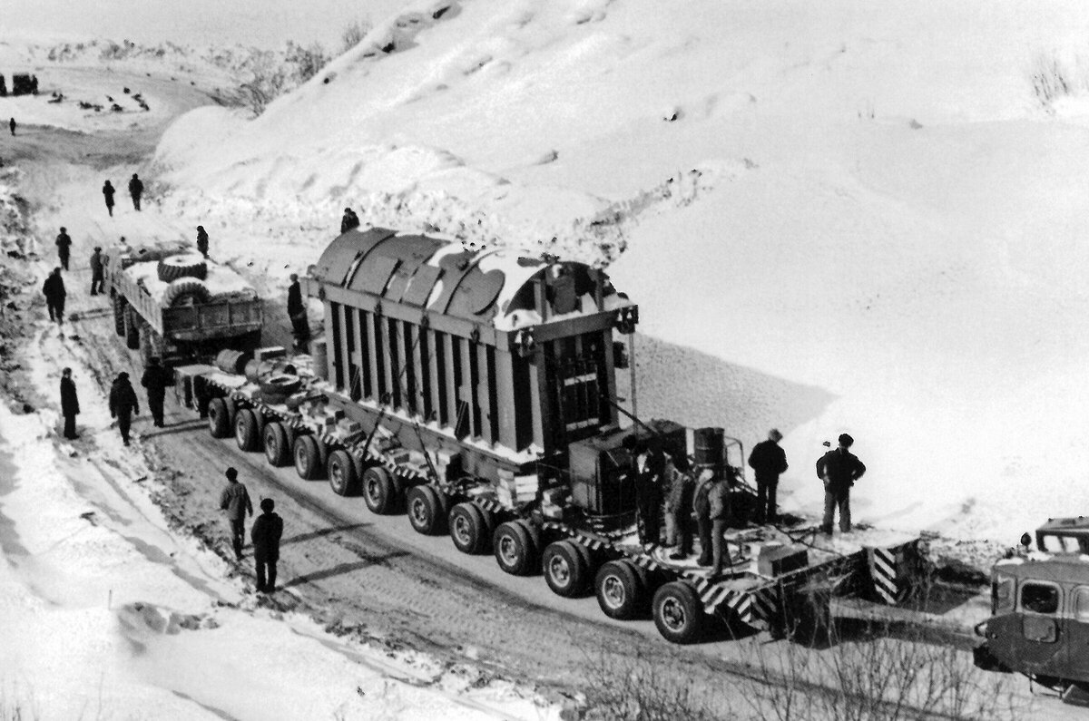 Доставка трансформатора для Колымской ГЭС 1980